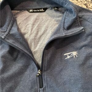 TrNavy Blue Zip-Up Hoodie